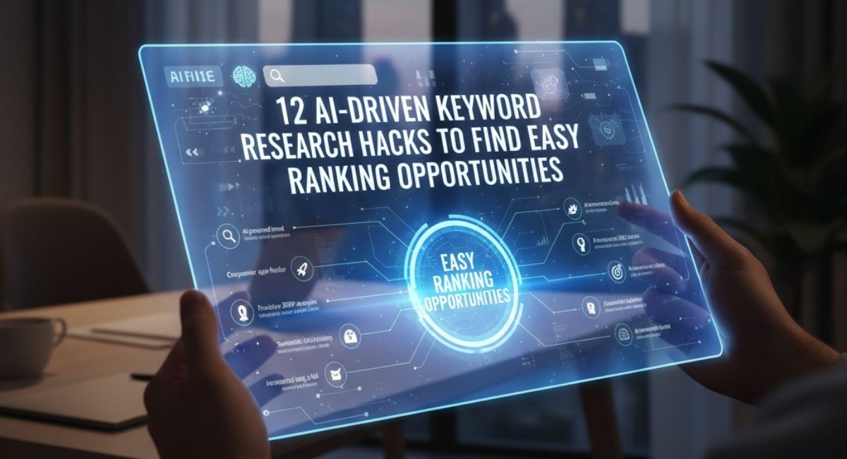 12 AI-Driven Keyword Research Hacks to Find Easy Ranking