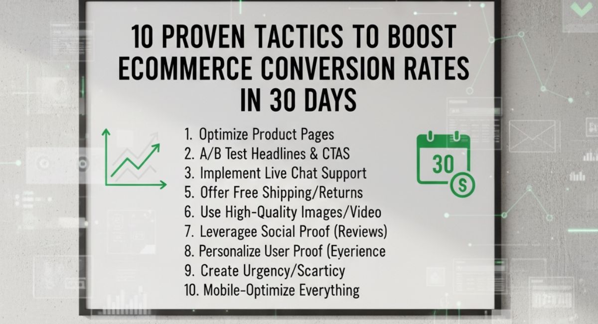 ecommerce conversion rate improvement tactics